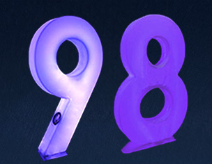 glow numbers